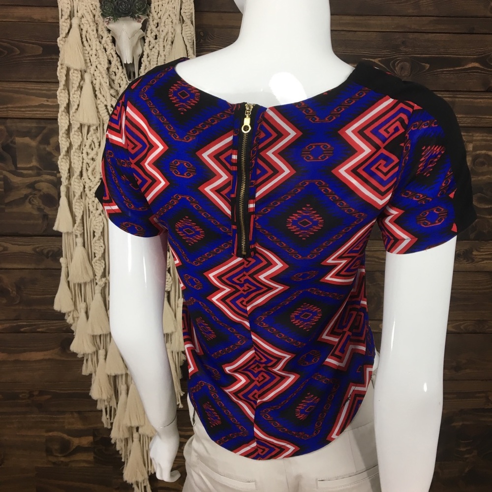 Fun & Flirt | Geometric Aztec‎ Top - Picture 4 of 5